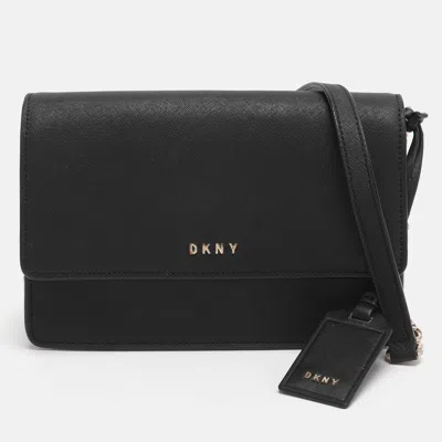 Pre-owned Dkny Black Leather Crossbody Bag