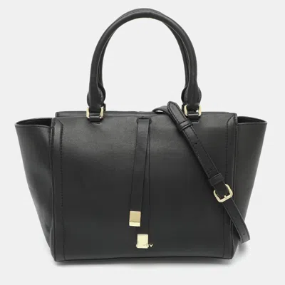 Pre-owned Dkny Black Leather Tote