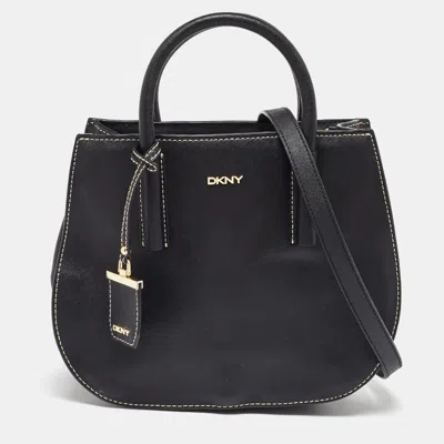 Dkny Black Saffiano Leather Totes Bag