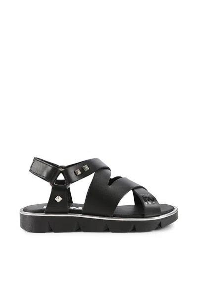 Dkny Kids' Black Sandals For Girl With Studs
