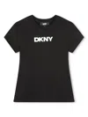 Dkny Logo-print T-shirt In Black