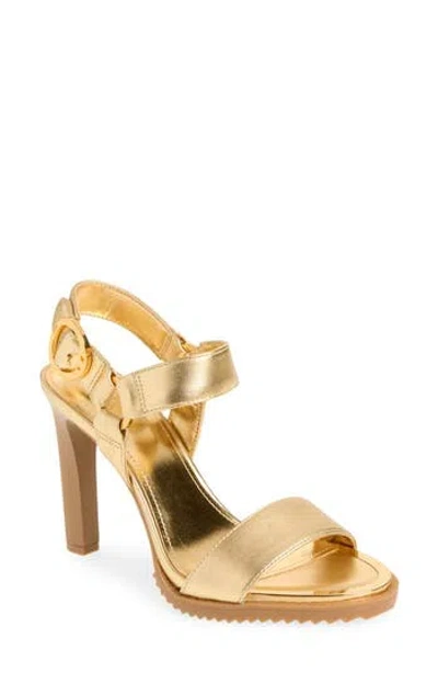 Dkny Blaire Ankle Strap Sandal In Gold