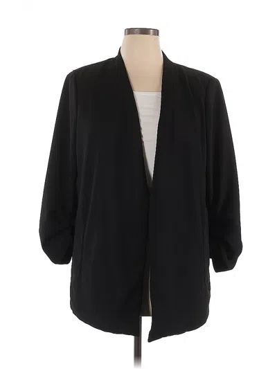 Pre-owned Dkny Blazer Jacket In Black