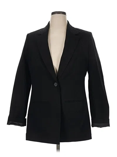 Pre-owned Dkny Blazer Jacket In Black