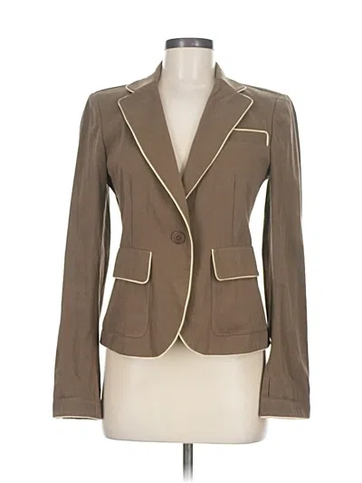 Pre-owned Dkny Blazer Jacket In Brown