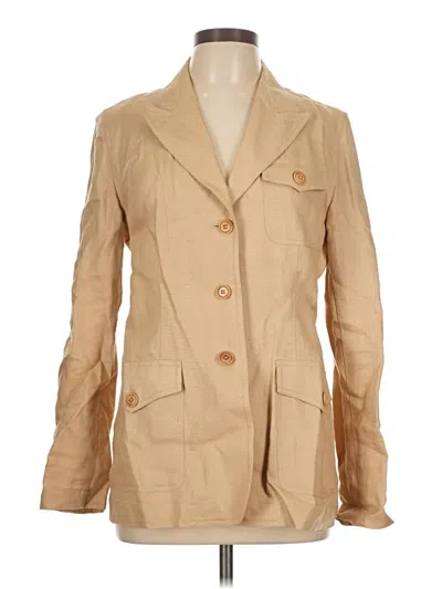 Pre-owned Dkny Blazer Jacket In Brown