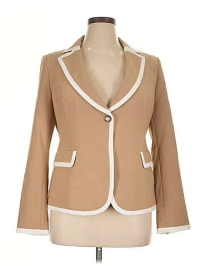 Pre-owned Dkny Blazer Jacket In Brown