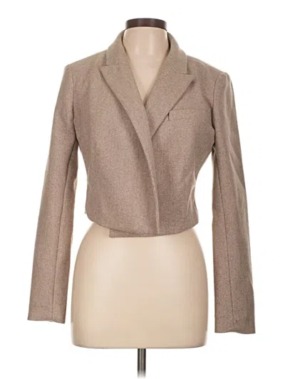 Pre-owned Dkny Blazer Jacket In Brown