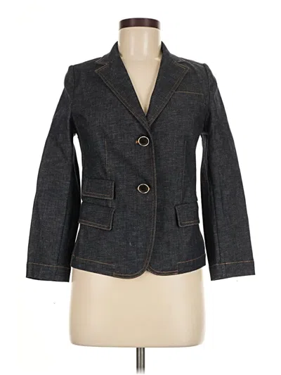 Pre-owned Dkny Blazer Jacket In Gray