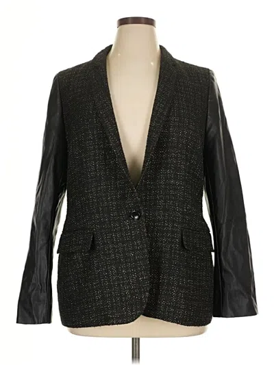 Pre-owned Dkny Blazer Jacket In Gray