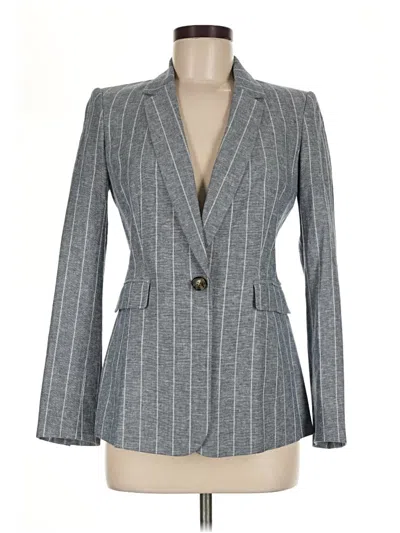 Pre-owned Dkny Blazer Jacket In Gray