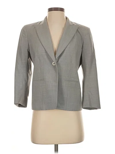Pre-owned Dkny Blazer Jacket In Gray