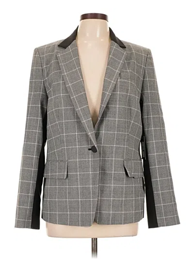 Pre-owned Dkny Blazer Jacket In Gray