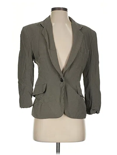 Pre-owned Dkny Blazer Jacket In Gray