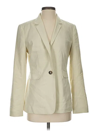 Pre-owned Dkny Blazer Jacket In Ivory