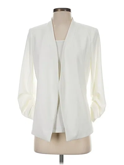 Pre-owned Dkny Blazer Jacket In Ivory