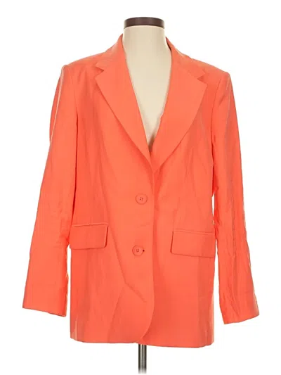 Pre-owned Dkny Blazer Jacket In Orange
