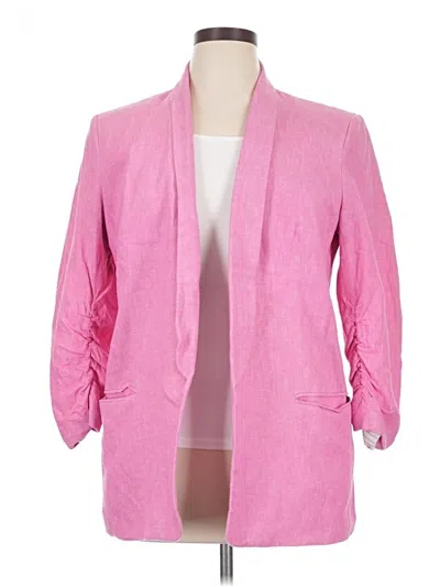 Pre-owned Dkny Blazer Jacket In Pink