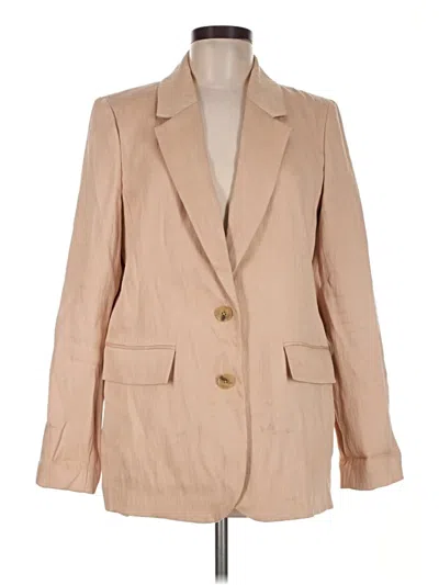 Pre-owned Dkny Blazer Jacket In Tan