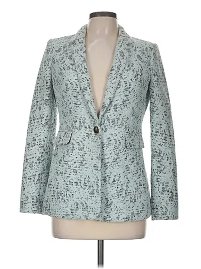Pre-owned Dkny Blazer Jacket In Teal