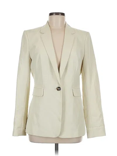 Pre-owned Dkny Blazer Jacket In White
