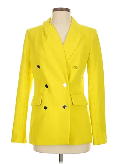 Pre-owned Dkny Blazer Jacket In Yellow