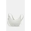 Dkny Bleeker Small Leather Crossbody In Optic White