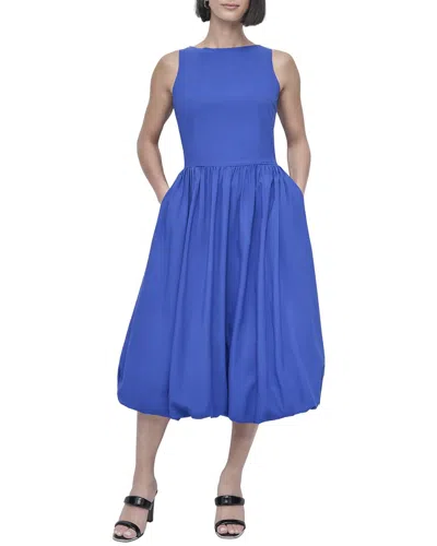 Dkny Boat-neck Bubble Dress In Pink