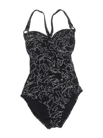 Pre-owned Dkny Bodysuit In Black