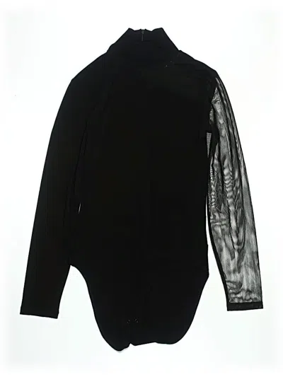 Pre-owned Dkny Bodysuit In Black
