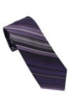 Dkny Bold Stripe Tie In Blue