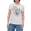 Dkny Women's Bow Bridge Conversational Crewneck Tee In White