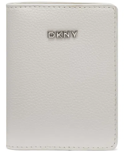 Dkny Boxed Lilah Snap Closure Mini Bifold Card Case In White