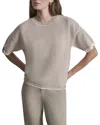 Dkny Boxy Two Layer Sweater In White