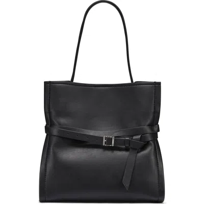 Dkny Bridie Faux Leather Bucket Bag In Black