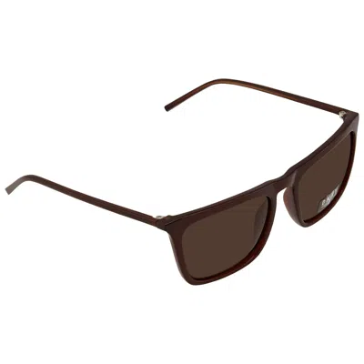 Dkny Brown Square Unisex Sunglasses Ny505s 210 53