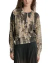 DKNY BRUSHED PRINT SWEATER