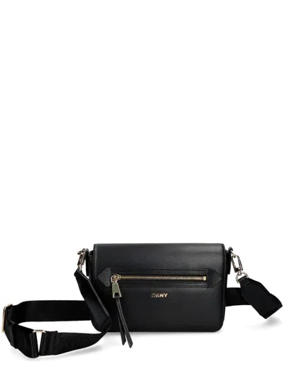 Dkny Bryant Ave Crossbody Bag In Black Gold