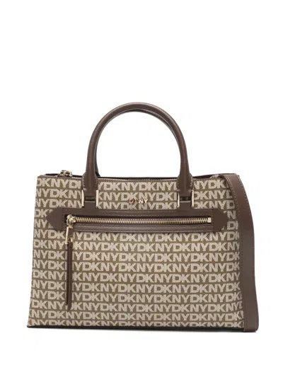 Dkny Bryant Ave Logo Tote Bag In Red