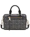 Dkny Bryant Ave Mini Logo Duffle Satchel In Black