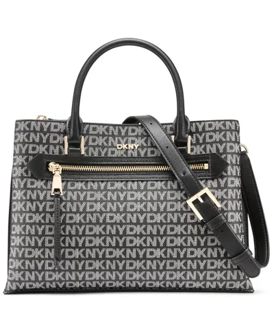 Dkny Bryant Ave Small Logo Satchel Crossbody In Multi
