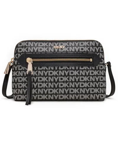 Dkny Bryant Ave Small Logo Top Zip Dome Crossbody In Multi