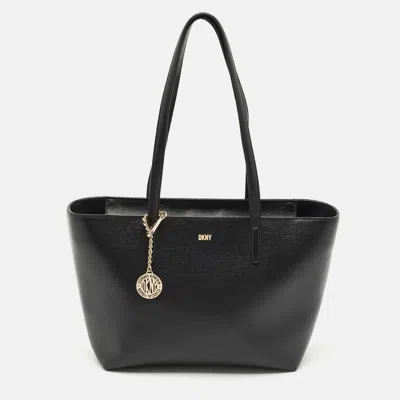 Dkny Bryant Black Leather Totes Bag