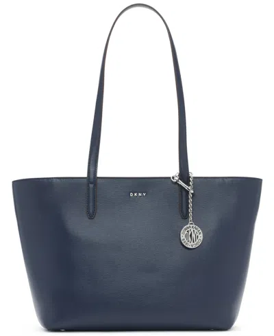 Dkny Bryant Medium Zippered Tote Bag In Indigo