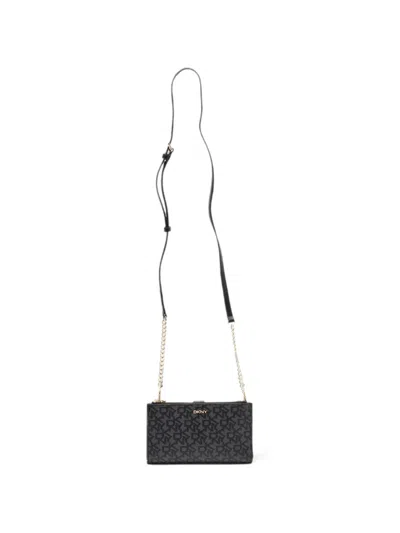 Pre-owned Dkny Bryant On-chain Wallet In Gray