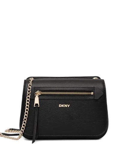 Dkny Bryant Zip Chain Cross Body Bag In Black