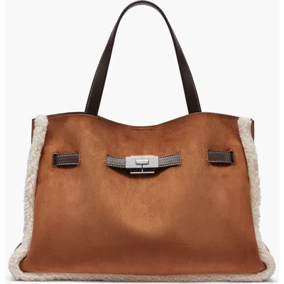 Dkny Bryar Large Satchel In Walnut