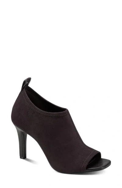 Dkny Brynna Open Toe Bootie In Brown