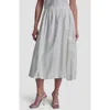 Dkny Pull-on Bubble Hem Cargo Pocket Skirt In White