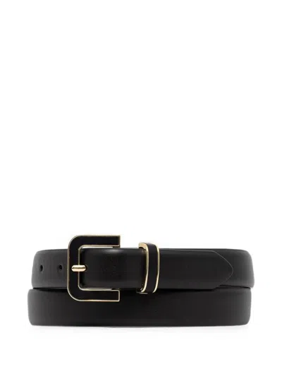 Dkny Buckle Belt In Black